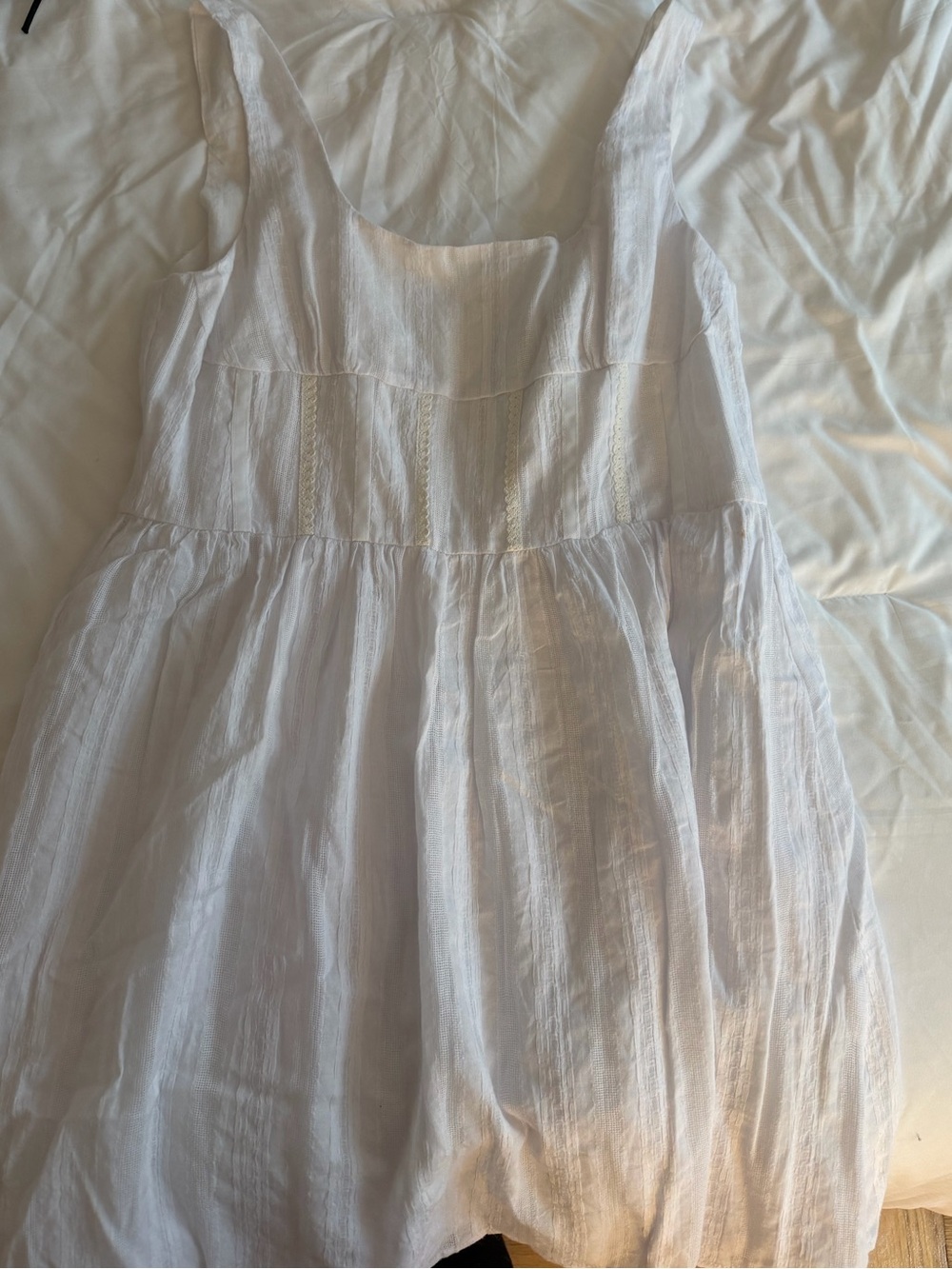 Princess Polly White Sleeveless Cotton Sundress